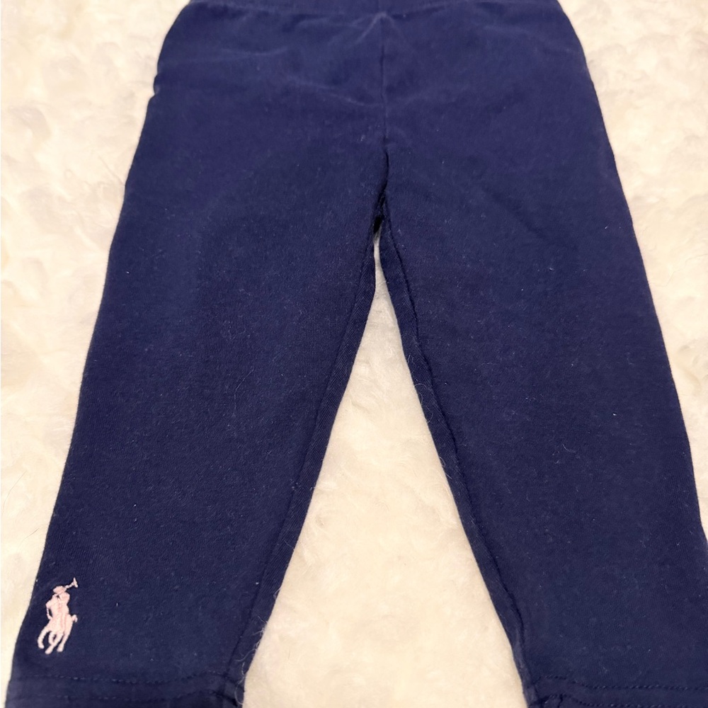 Ralph Lauren Toddler Navy Blue Leggings | 12m